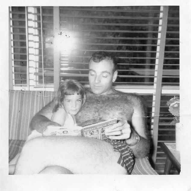 Julie Kalt Gale at age 3 with her father Bill Kalt—Stephen Wald’s biological father—in 1959....
